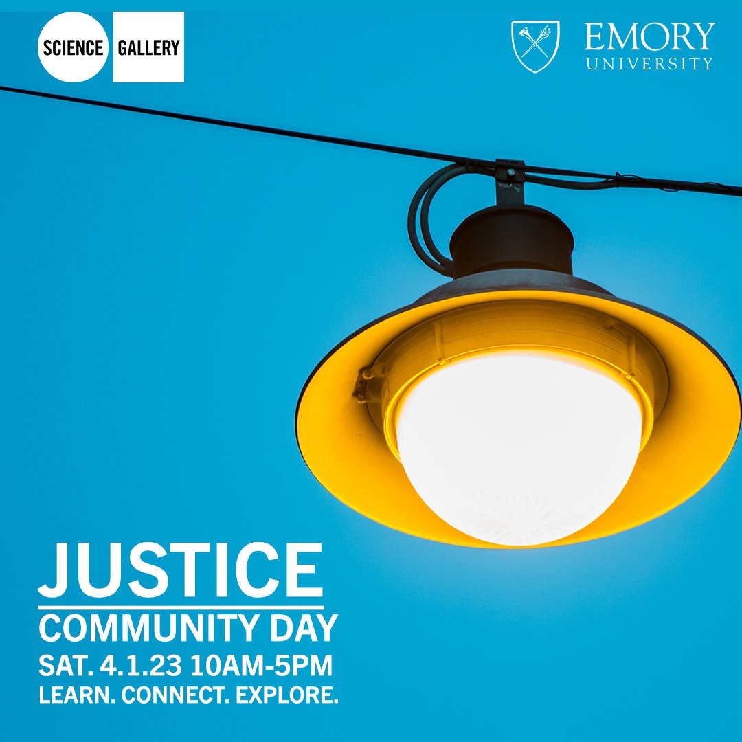 Ignite your passion for Justice at Community Day this Saturday! Visit link-in-bio for event details. #sciencegallery #sciencegalleryatlanta #justice