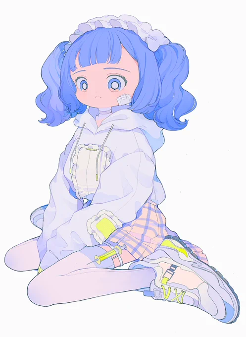 blue girl  