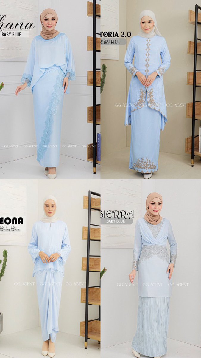 Tihhas's tweet photo. Perasan tak tahun ni ramai tema baju raya colour baby blue? Ke i je perasan?🤔
#shopeethread https://t.co/665tAw5nOP