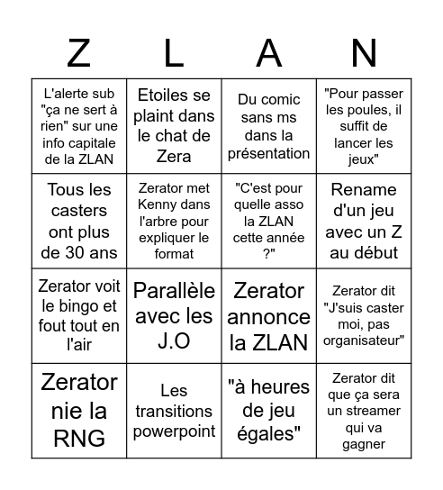 BINGO ANNONCE ZLAN 2023 #ZLAN2023 #ZLAN #ZEVENT2023 #MARATHONFINEMENT #ZERATORFEDETRUK #INDIEMANCHE #WOWHOTEL #MDRWIN #ZRTTMCUP