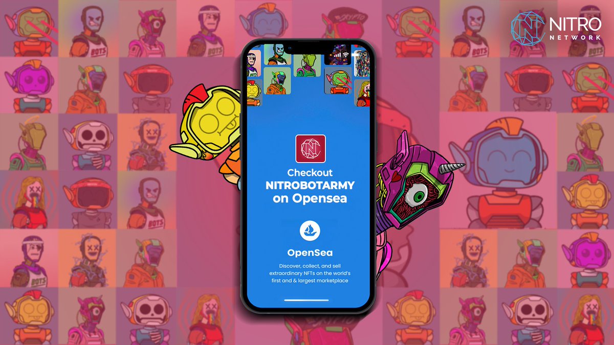 NitroNetworkNFT's tweet photo. ππCheck out our collection of 7,500 generative art Nitro Bot Army NFTs!
Visit β‘οΈhttps://t.co/5F3DW40a5R
Each one has the power to unlock the door of NitroVerse and access exclusive rewards. #NitroBotArmy #NFT https://t.co/Y2u4HhHw9D