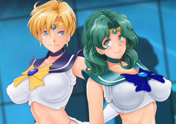 今日も過去絵!
はるかさんみちるさんなりきりブラセットなのぜ。 