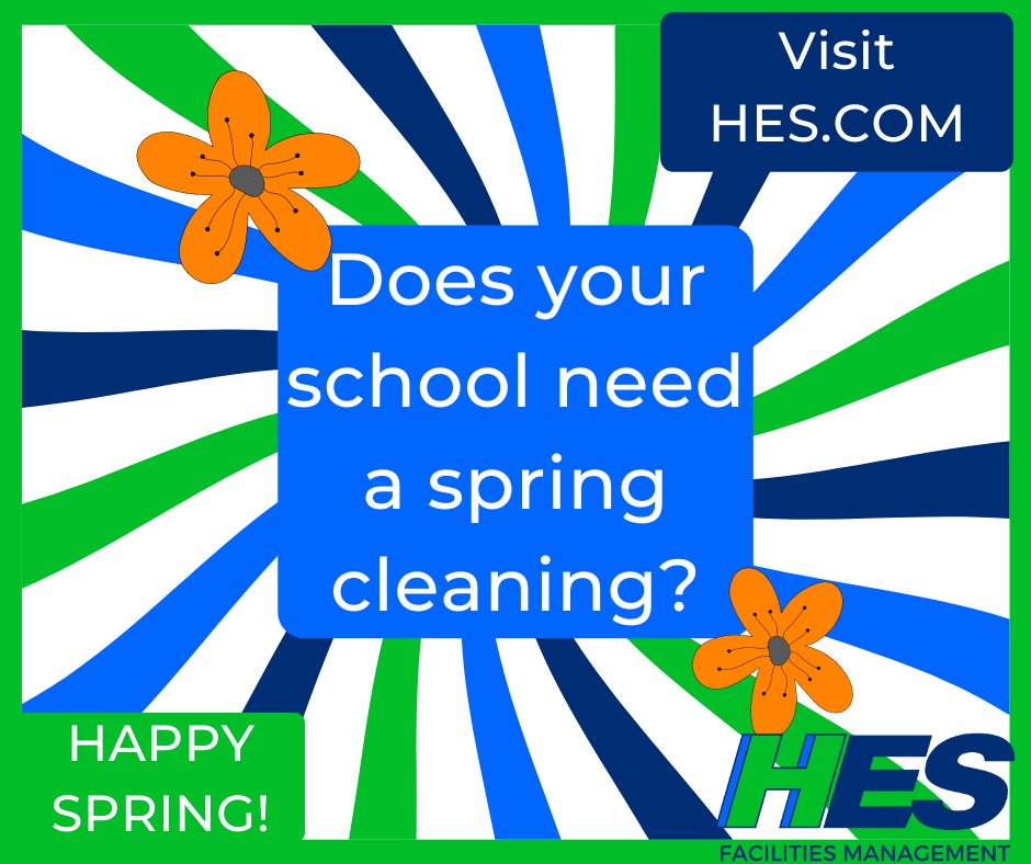 It's #NationalCleaningWeek! We create healthy environments that enrich lives & facilitate success at almost 100 #schools every day. #facilitiesmanagement #springcleaning #NCW2023 #education #highereducation #K12 #edchat #edadmin HES.com