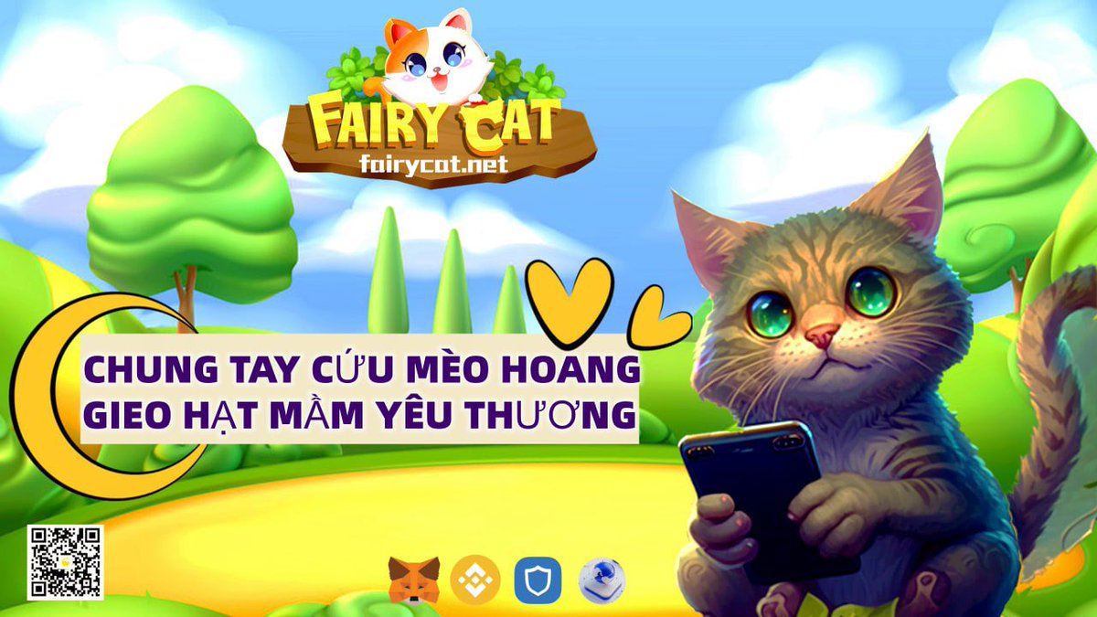 FCatVNchannel's tweet photo. CHUNG TAY CỨU MÈO HOANG
GIEO HẠT MẦM YÊU THƯƠNG
☘️Bạn yêu mèo và muốn giúp đỡ những chú mèo hoang xung quanh mình? Tham gia gamefi Fairy Cat để tạo quỹ giúp đỡ những chú mèo vô gia cư cho chính bạn và cho những người yêu mèo để kiếm thêm thu nhập. #GameFi #fairy https://t.co/7VNDOMuoCZ