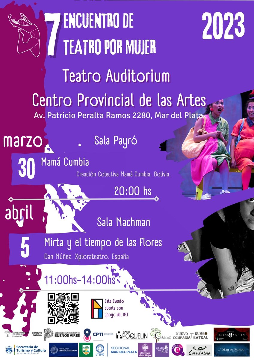 CervaSilvia's tweet photo. Jueves 30 de marzo. Mamá Cumbia en la Sala Payró. Reserva tu entrada- Precios populares $500- Espectáculo que lleg de Bolivia de la mano del VII Encuentro de teatro por mujer https://t.co/50Dggf2K7b