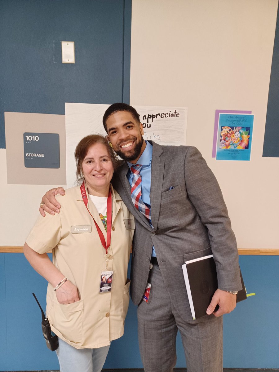_SamuelNix's tweet photo. Ms. Tina —the lead custodian at Hardin Intermediate School and one of the district’s more than 120 custodians—has called Duncanville ISD home for over a decade. She takes pride in ensuring her building is a clean place for students to learn! https://t.co/mlXlw4yjZD