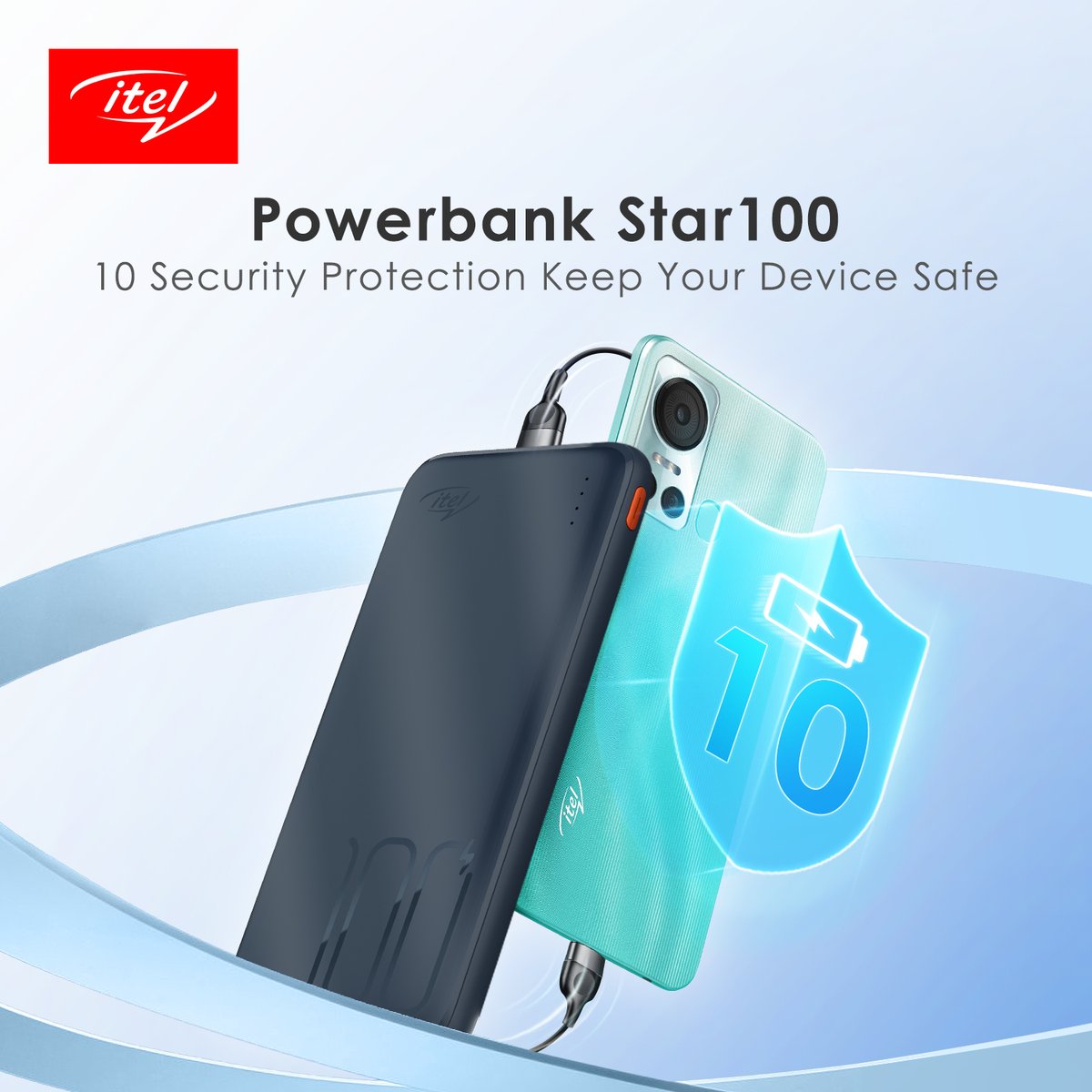 Itel Ghana on Twitter "🔋The Star 100 power bank's massive capacity can