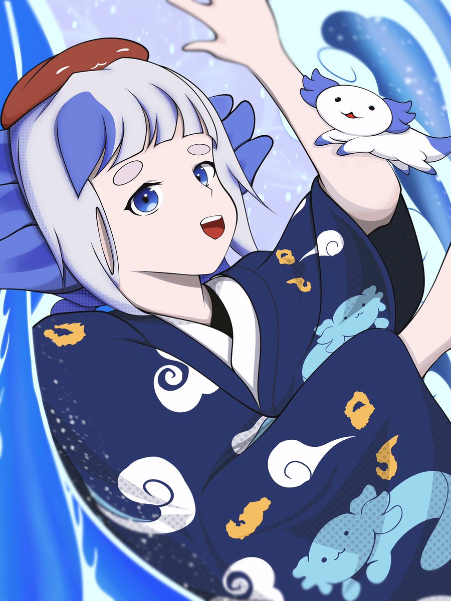 SooImBryan's tweet photo. A blue Axolot with his buddy!
For @yun_akumo https://t.co/LTzoytYpLr