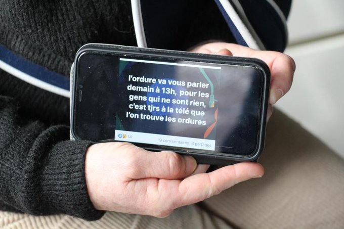 PatrioteEngager's tweet image. #PasdeCalais  une femme #interpellée chez elle et placée en #GAV  suite à un #signalement du sous-préfet pour avoir qualifié #Macron d' ordure  sur #Facebook