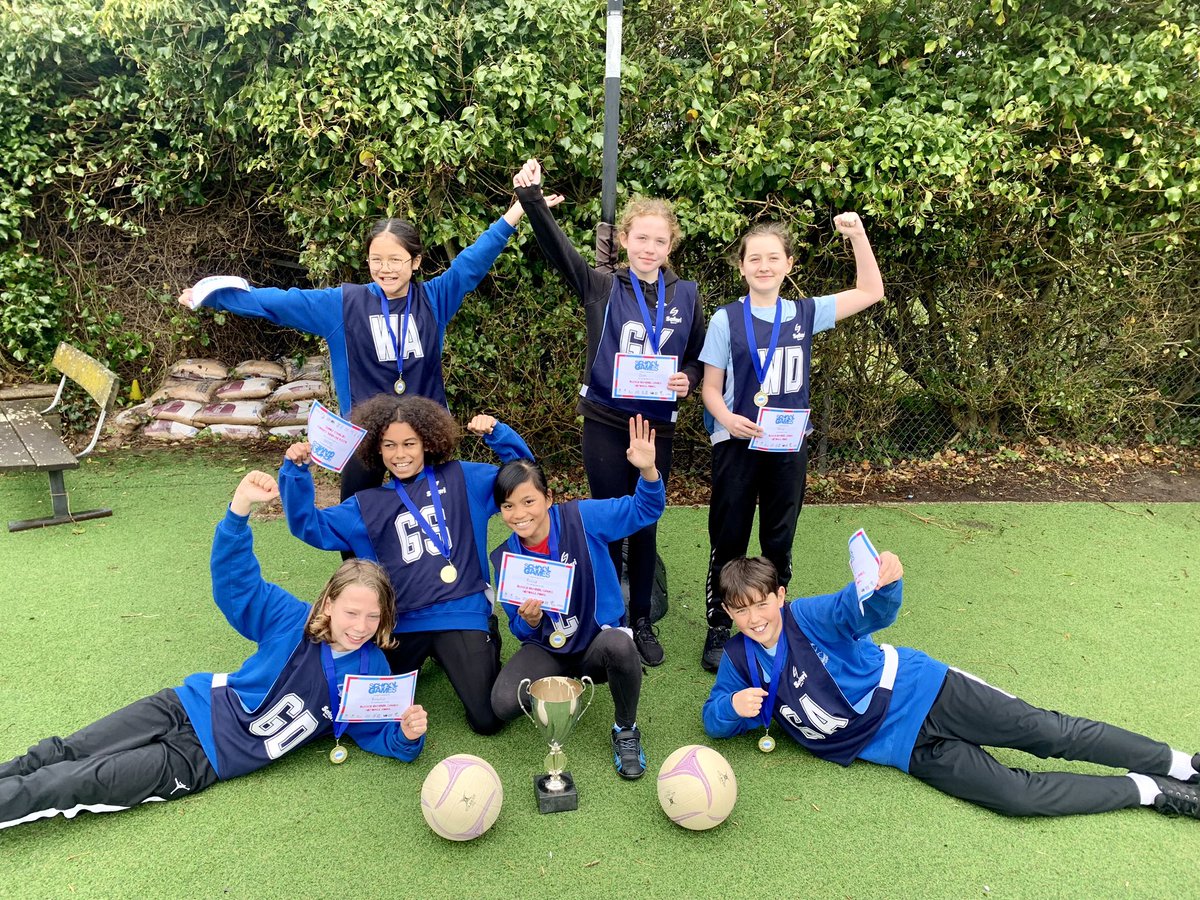 OLOLRottingdean's tweet photo. Our wonderful Yr 6 netball team have won the Sussex Schools Championships! Having won 2 qualifying rounds and therefore representing Brighton &amp; Hove in the final round, they won all 8 games to be crowned champions. 👑🥇🏆 We are immensely proud 🏀 https://t.co/rL3V6CBvu7