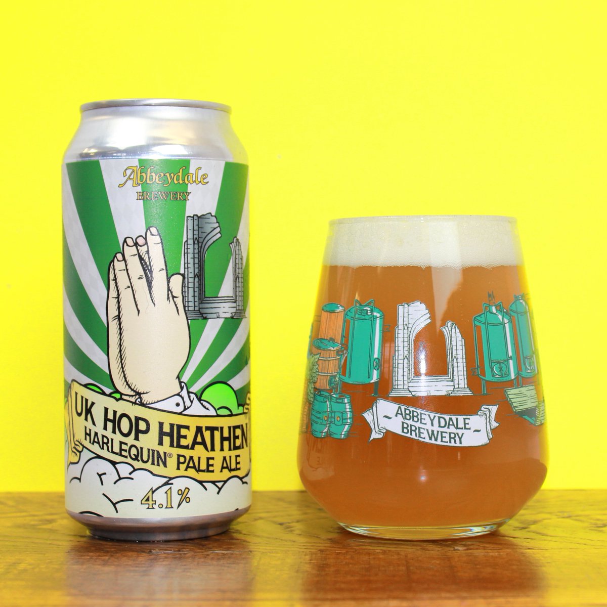 IT'S HERE!! UK Hop Heathen officially launches TODAY, proving that English grown hops have their very own delicious va va voom. Brewed with Harlequin® hops from the <a href="/CharlesFaram/">Charles Faram</a> Hop Development Programme. We're a little bit in love with this one 💖 abbeydalebrewery.co.uk/shop