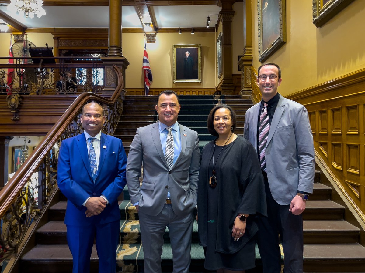 MichaelParsa's tweet photo. Truly humbled and honoured to be working alongside the incredible team of Minister @Charmomof5, P.A. @LoganKanapathi  and P.A. Nolan Quinn.

Together, we will make the province a better place for children, youth and people of all abilities. https://t.co/f0810hA9U0