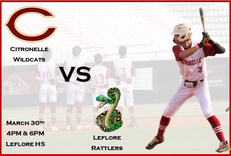 Area series vs Leflore Rattlers tomorrow‼️