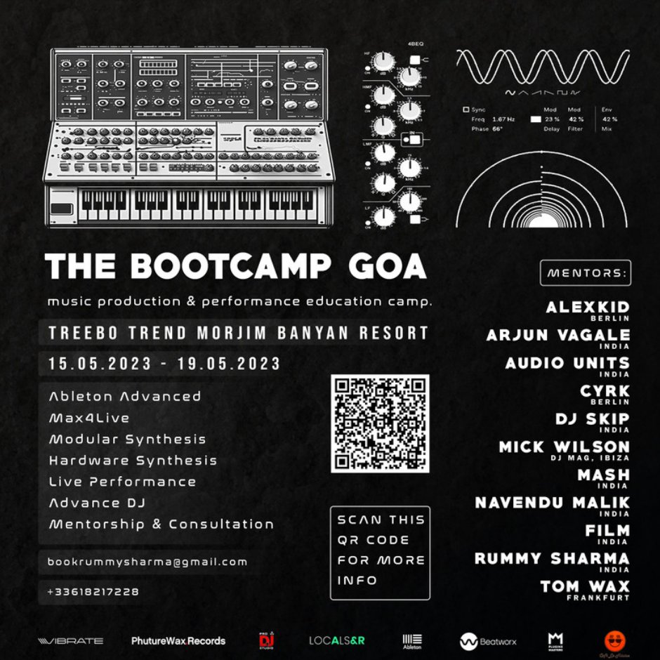 #thebootcamp #Goa #India #musicproduction #musicperformance #education #campus #France #Germany #spain #Berlin #Paris #Bordeaux #Paris #ibiza #ableton #elektron #Roland #synthpop #synth tinyurl.com/TheBOOTCAMPgoa