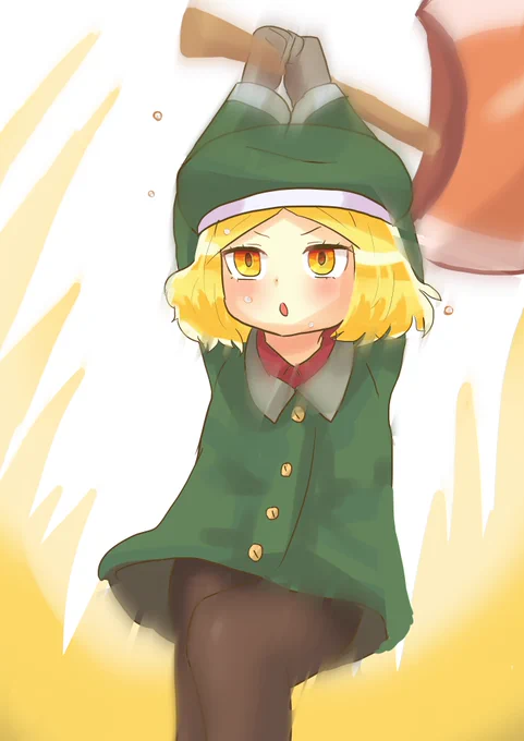 #1日1バニヤン #FGO 斧を振り上げるバニヤン 