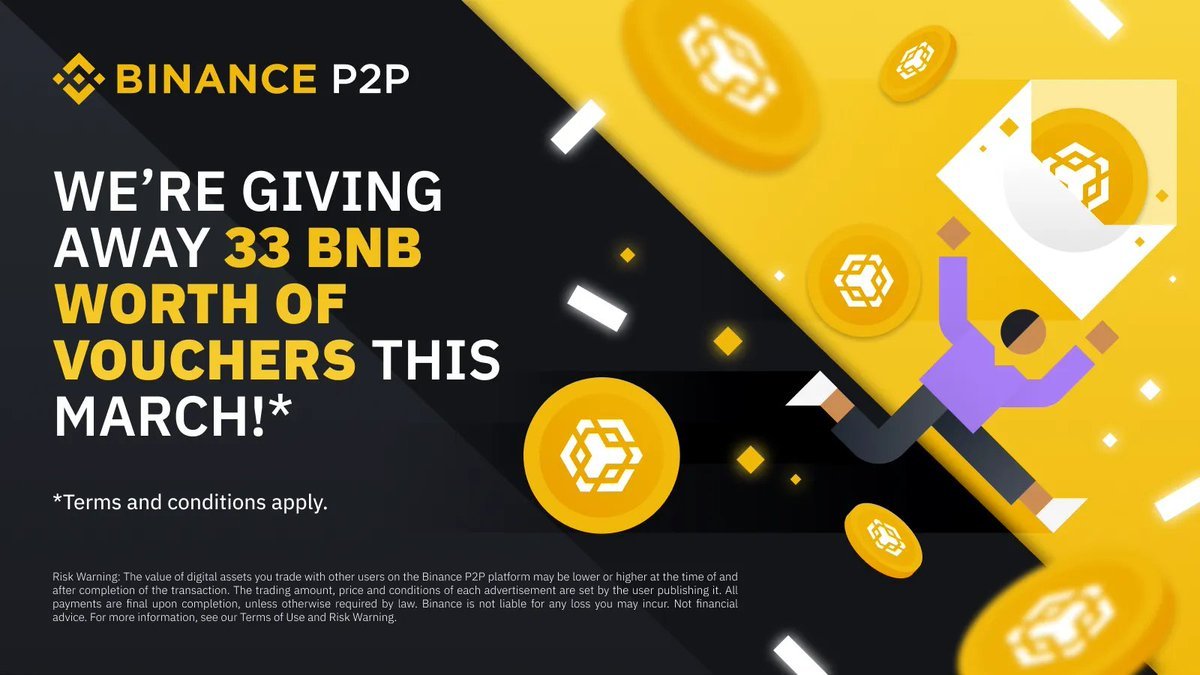 BinanceAfrica's tweet photo. Take part in #Binance P2P's recurring purchase challenge for an opportunity to win a share of 33 #BNB in Token Voucher rewards!

Find out more ➡️ https://t.co/so3uj4NXpI https://t.co/WsAuIXo8fO