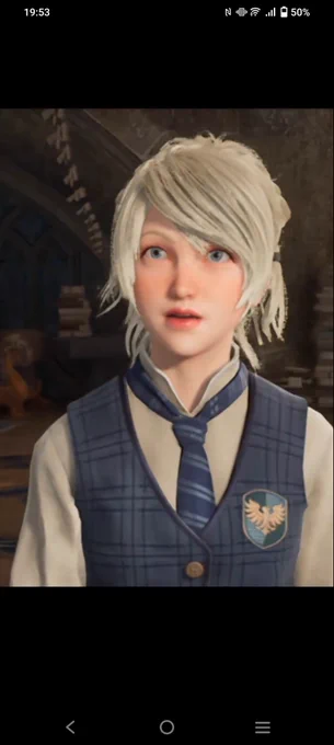 i saw a vid on tiktok about someone playing hogwarts legacy and when i saw the character . JAWDROP ITS GOWON 