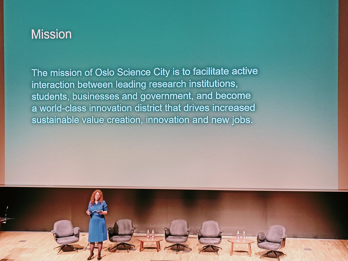 Esther Fuldauer✨ (@esther_fuldauer) on Twitter photo Today, learning about the <a href="/OsloScienceCity/">Oslo Science City</a> innovation district project from its CEO <a href="/ChrisWergeland/">Christine Wergeland</a> at #BarcelonaREACT2023
<a href="/dissenyhub/">Disseny Hub Barcelona</a>
#Oslo #innovation #innovationdistricts #smartcities Today, learning about the <a href="/OsloScienceCity/">Oslo Science City</a> innovation district project from its CEO <a href="/ChrisWergeland/">Christine Wergeland</a> at #BarcelonaREACT2023
<a href="/dissenyhub/">Disseny Hub Barcelona</a>
#Oslo #innovation #innovationdistricts #smartcities