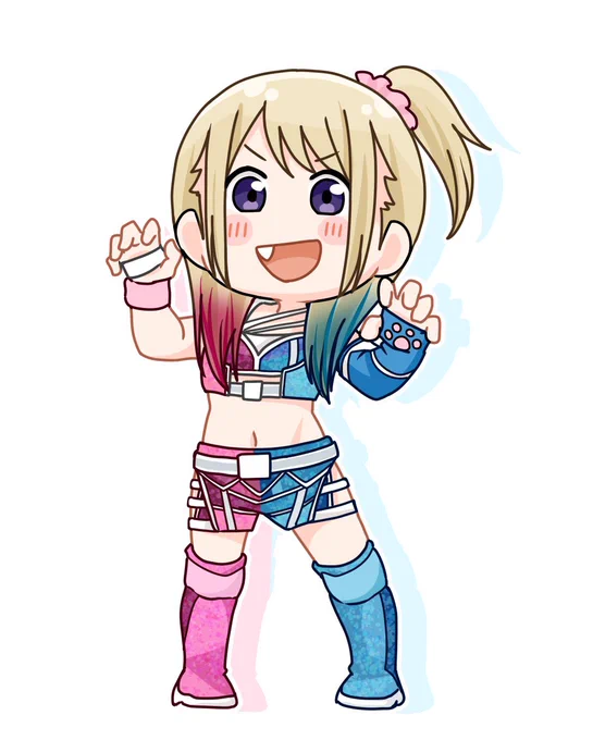 麻優さんの新コスとこの髪型と髪色が可愛くて好き#STARDOM 