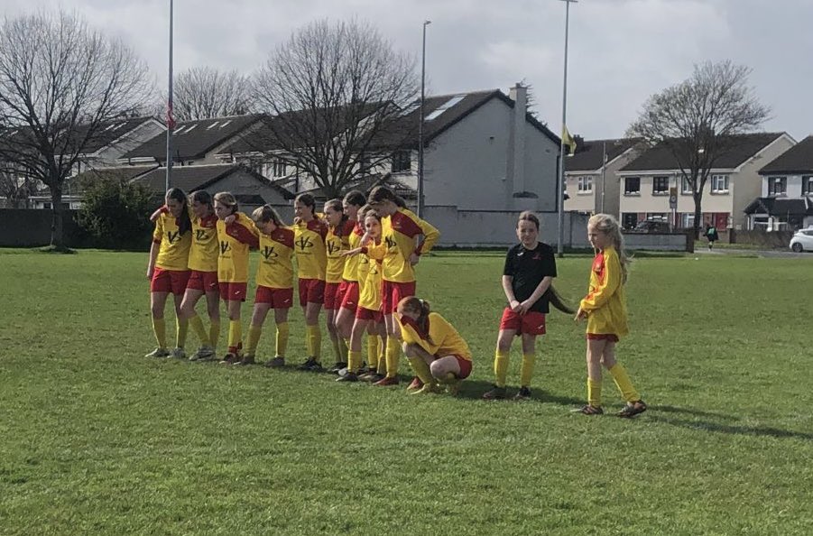 Woo hoo! Our team won on penalties 3-2 against Scoil Mhuire, Lucan. Well played all- so hard to lose on penalties!