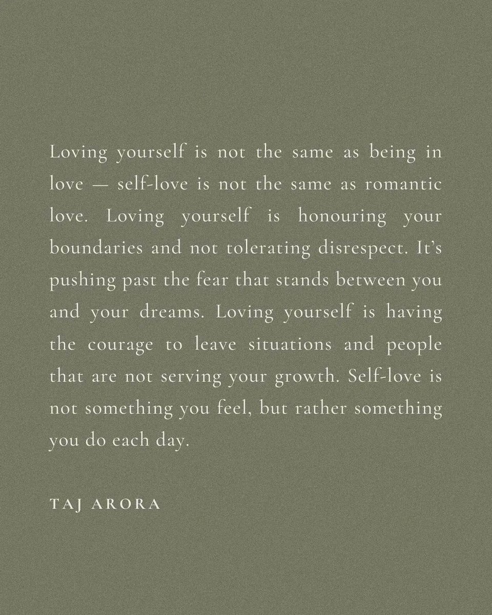ThoughtCatalog's tweet photo. Loving yourself is honouring your boundaries and not tolerating disrespect. Loving yourself is having the courage to leave situations and people that are not serving your growth. https://t.co/GDk1cmsFH5
