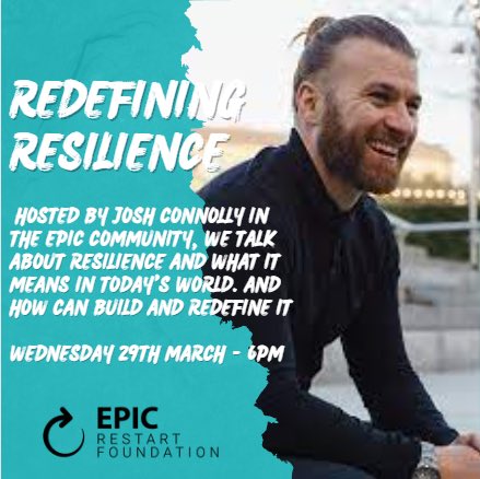We welcome Josh Connolly to speak to our EPIC community tonight, 6pm
Sign up here:
epicrestartfoundation.org/events/Joshcon…