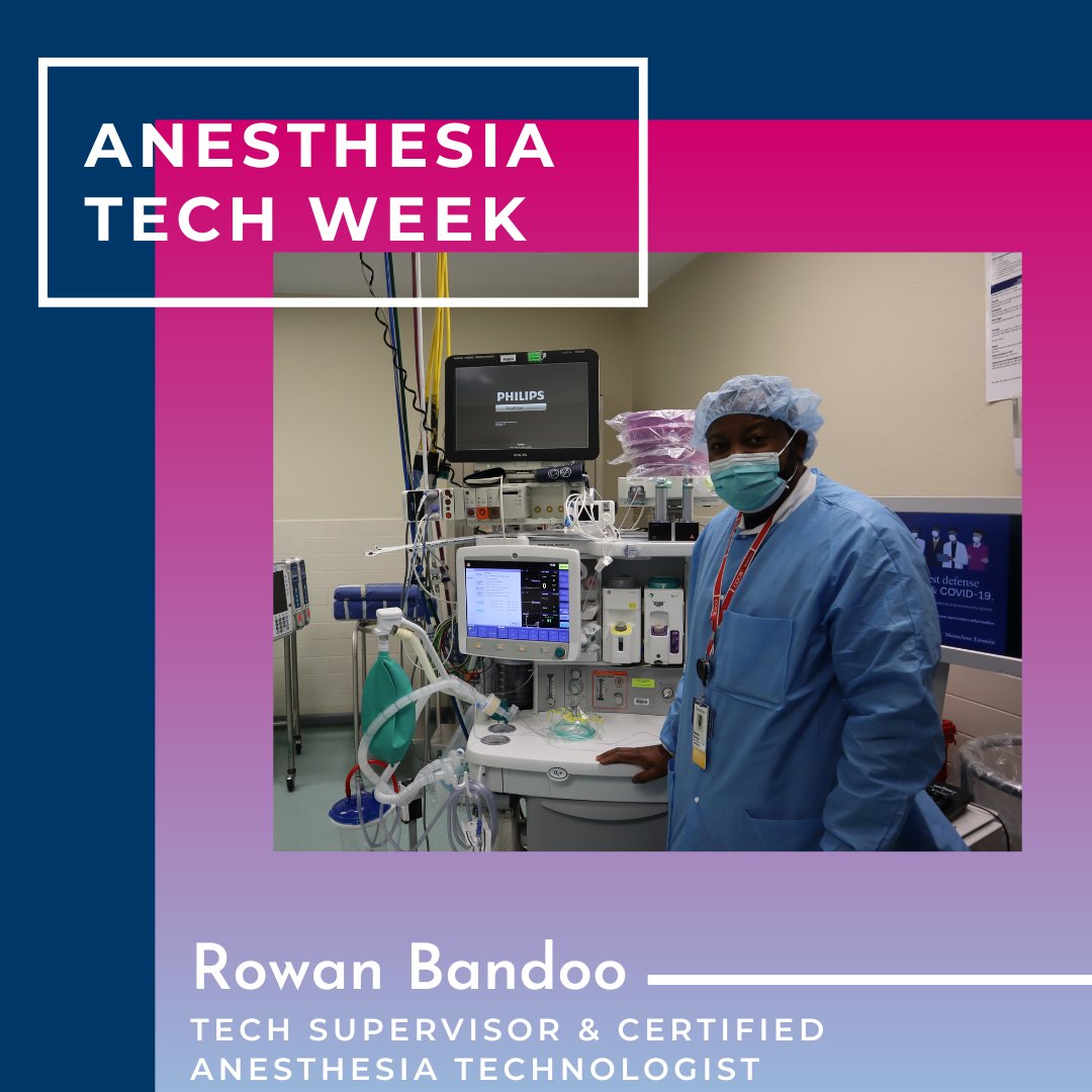 MonteEinstAnest's tweet photo. Meet โจRowan Bandoo,โจ one of our two Anesthesia Tech Supervisors! Rowan has been working in #Anesthesia Technical Support for more than two decades and has been a vital member of the team at @MontefioreNYC since 2009.
#AnesthesiaTechWeek #AnesthesiaTech #Anesthesiology https://t.co/CQXnDlDF6K