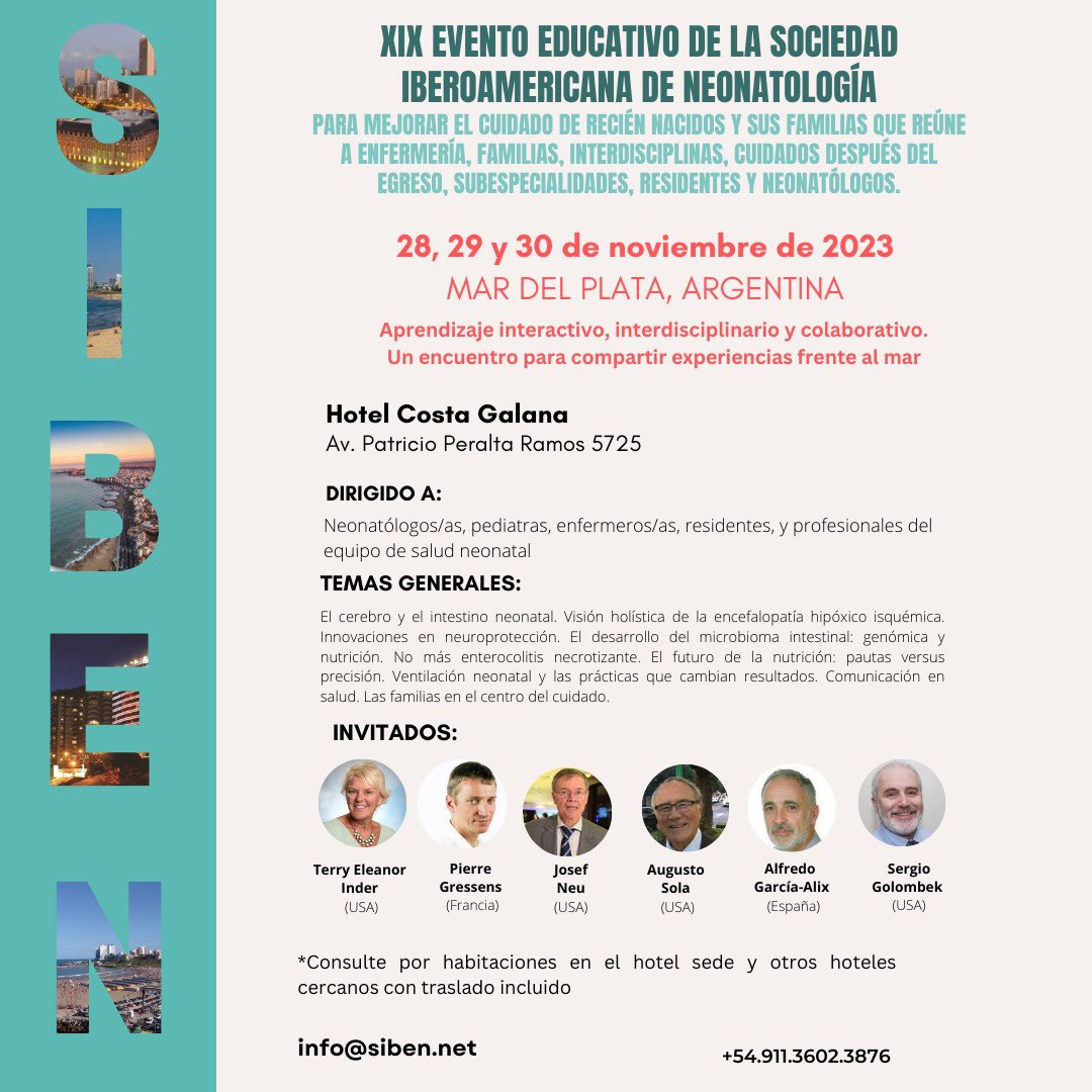 SOMOSSIBEN's tweet photo. XIX Congreso SIBEN. Los esperamos! https://t.co/k5V3riSPl2