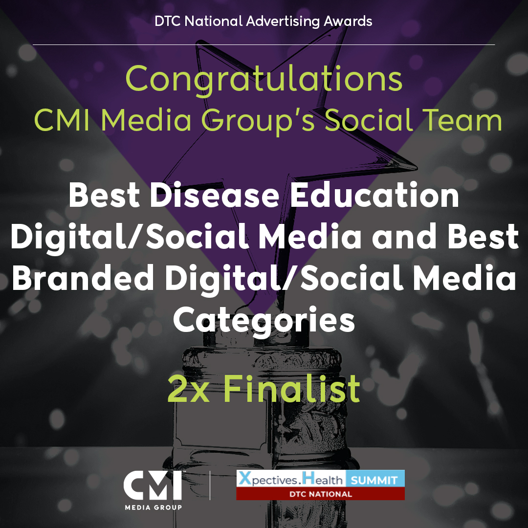 We are so excited to share that CMI Media Group was named a finalist for two DTC National Advertising Awards. Congratulations to our Social team for this incredible honor!