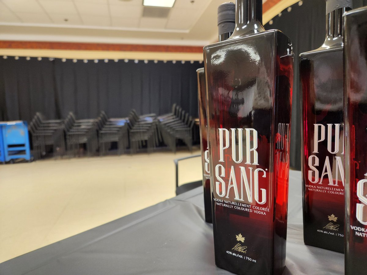 RDugganVOCM's tweet photo. MMA Legend @GeorgesStPierre is in town today to launch his Pur Sang Vodka. He toured the Rock Spirits Distillery this morning where they will be bottling it. NL is the first place the vodka is launching. He will be at the Howley Estates NLC from 1-3 to meet with fans @VOCMNEWS https://t.co/P7FEO2uGXm