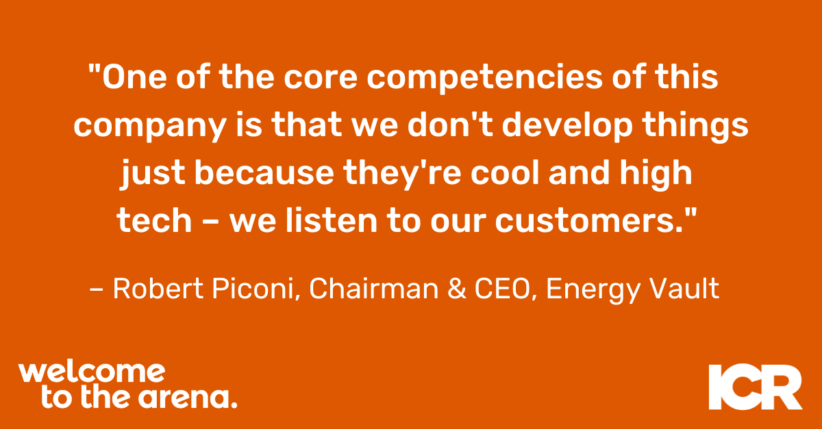 ICRPR's tweet photo. In this week's episode of Welcome to the Arena, Robert Piconi joins Tom Ryan to discuss how Energy Vault has broken new ground on clean and effective energy technology. Out now: https://t.co/6HFsGryC15 https://t.co/vMiPgQxorg