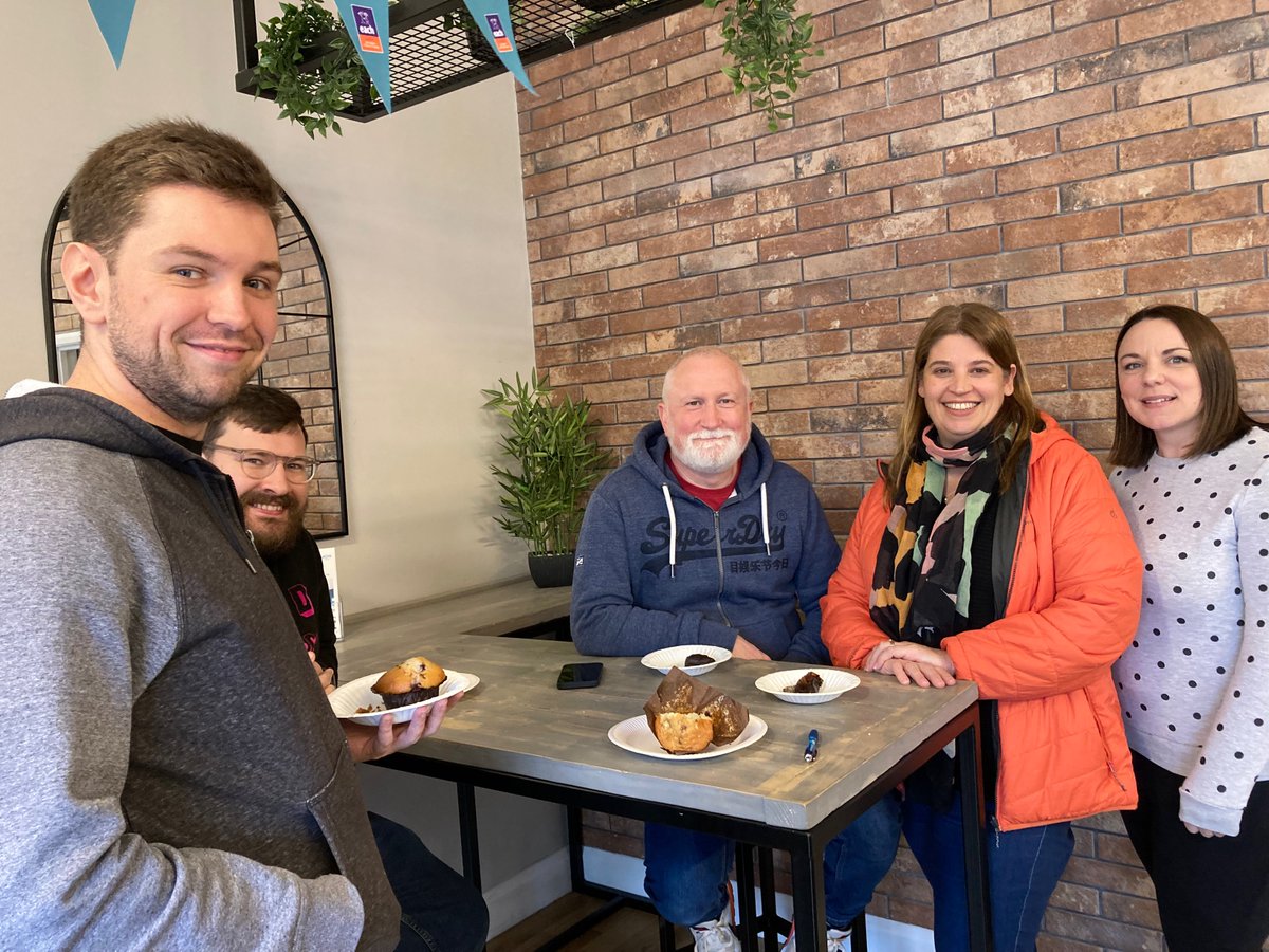 IKONTRAINING's tweet photo. Today we held a Big Tea Break in aid of @EACH_hospices in our offices! Thank you to everyone who came across to donate. We love to help charities, and this is such a great cause; we had fun, ate treats and raised money #BigTeaBreak #Cake #EACH https://t.co/WZ2NPMRagY