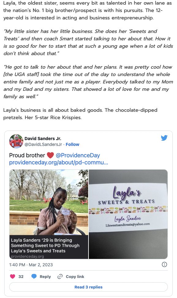 ProvidenceDay's tweet photo. We love seeing features of our student entrepreneurs and athletes! Read the full article here: https://t.co/JFqK9l1rdq
#PDChargers #PDFootball #PDAthletics #GeorgiaFootball @davidlsandersjr @chargerspds @ChadGrier @PDS_ChargersFB https://t.co/Jevfz9vvAH