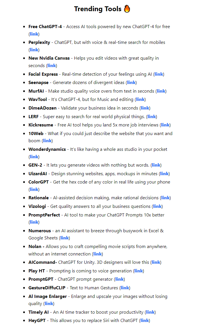 360+ new AI tools were released in last 7 days 🤯

If you’re having trouble keeping up with AI tools.

Here are the top 26 AI tools from today's newsletter: