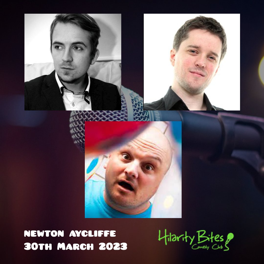 🍻 Tomorrow (Thursday 30th March), <a href="/JCampbellComedy/">Jack Campbell</a>, <a href="/seanmorancomedy/">Sean Moran</a> and host @ImLeeKyle join us at the Steam Machine Brewery in Newton Aycliffe

🎟️ Tickets for this show are £10 per person, which are on sale via our website

Tickets ➡️ hilaritybites.co.uk/show/newton-ay…