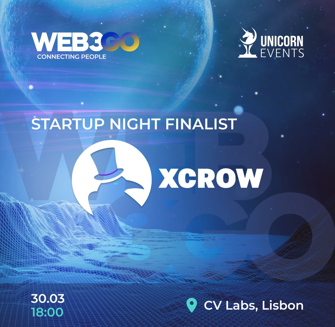 Web3Go_Network's tweet photo. Salute our next finalist, @Xcrowdisputes !

XCROW is a peer-to-peer and decentralised platform for betting-based competition through smart contracts. Merging social bets with smart contracts developed a new concept of knowledgeable confronts named smart disputes.

Good luck! https://t.co/Z92Fytj4d9