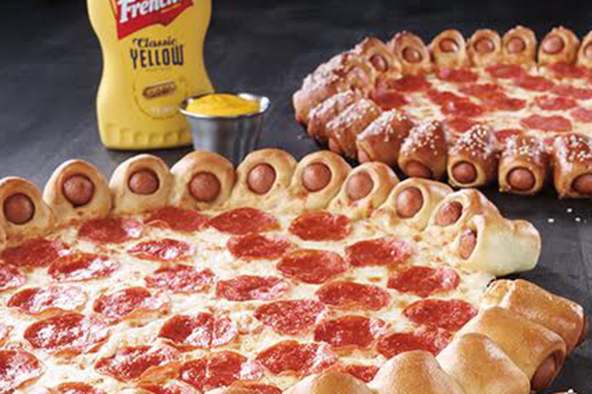 Discontinued Foods! on Twitter "Pizza Hut Hot Dog Bites Pizza (2008