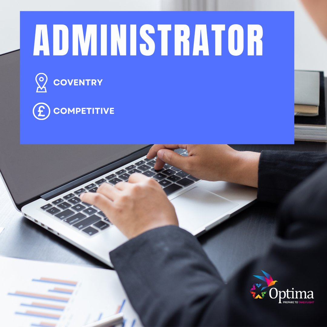 Do you need a change?

We are recruiting an experienced Administrator to join a successful manufacturing company based in the Coventry area.

optima-uk.com/jobs/administr…

#nowhiring #findajob #jobalert #hiring #jobs #jobhunt #adminjobs