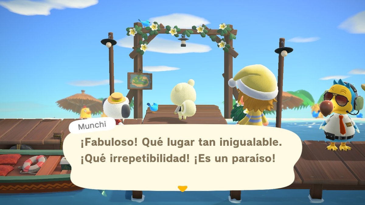 Kirbiou's tweet photo. Las vacaciones de Munchi #AnimalCrossing #ACNH #NintendoSwitch https://t.co/QSzFwSmlv2