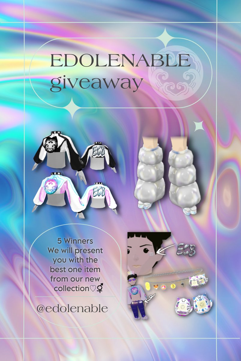 ⛓💜FASHION GIVEAWAY💜⛓

To celebrate #MVFW23 , For a chance to win LEGENDARY <a href="/edolenable/">EDOLENABLE</a> neo edo cryber items!

- 1 @Decentraland wearable.

🏆To win: 

1. Follow <a href="/edolenable/">EDOLENABLE</a> <a href="/edolena_crypto/">EdoLena 🌊🎯💜</a> <a href="/tounne55/">TOONNU🐻</a> 
2. Tag a friend
3. Retweet 

5Winners picked 4/1 (UST)🤍

#NFTGiveaways