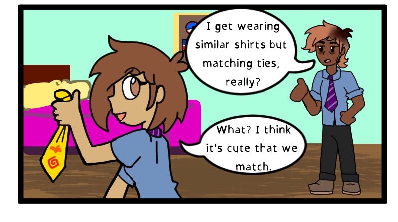 MatchingTies2's tweet photo. @webtooncanvas Hello, My name is Steph and I’m the creator of Matching Ties! A slice of life rom com type comic featuring two roommates who are catching feelings for each other!
Creator page: https://t.co/J8WnKw3D7n
Comic link: https://t.co/glWq50o5Bm https://t.co/lGRceQynOi