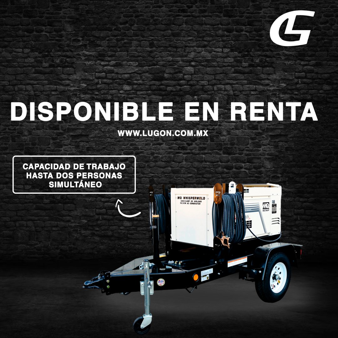 LugonMaquinaria's tweet photo. 📌#Soldadora #Multiquip DLW 400 💥
🟡 Pueden trabajar hasta dos personas simultáneamente, 
Nivel bajo de ruido, operación de una o dos personas, apagado automático y remolque😉

🟡 ¡Renta ya! Comunícate a cualquiera de nuestras sucursales https://t.co/4AStzswnP8