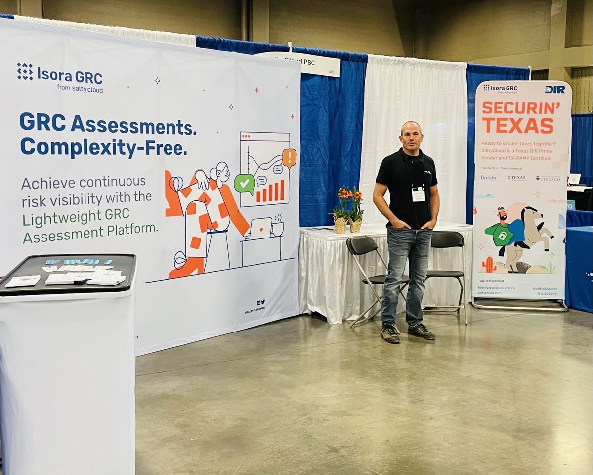 Come say howdy at #TXISF2023! Let's chat about infosec risk management, TAC-202, and TXRAMP. And don't miss our presentation on the updated NIST 800-53 Texas Controls Catalog (TCC) at 1p CST. Learn More: ow.ly/Wlv250NuQeR