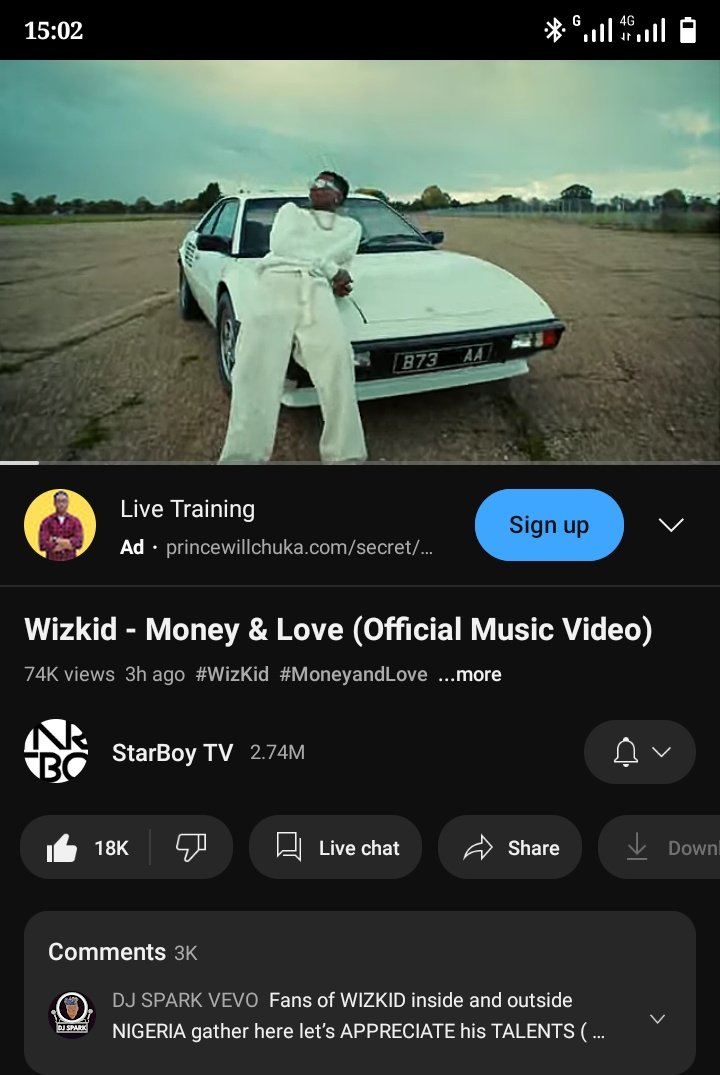 Drewurld's tweet photo. Brand New @wizkidayo Money🤑 &amp; Love❤️ Visuals 😍😍 stream here👇
https://t.co/pOpcAh4dSn https://t.co/fens4OsGiB