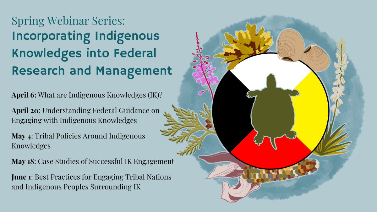 mw_casc's tweet photo. Join @usgs_climate and partners for this webinar series on integrating #IndigenousKnowledges into federal ecological/cultural research and resource management. Runs bi-weekly from April 6 to June 1. 

Learn more: https://t.co/ZP029TfseE https://t.co/0tdKJx3JtU
