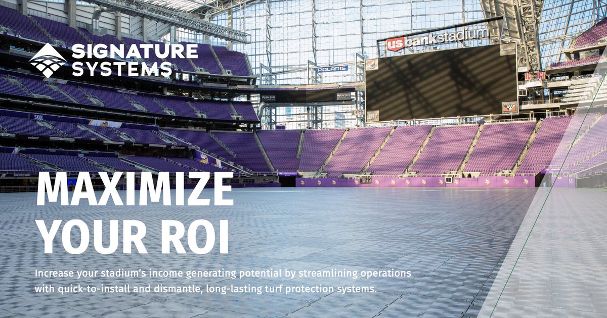 SignatureSystem's tweet photo. Industry-leading composite matting solutions are easy to assemble and designed to lower installation and disassembly time. Efficiently switch from one event to the next, and maximize revenue.

Learn more: https://t.co/eqeZ5d5il0

#Stadium #TurfProtection #StadiumOperations https://t.co/Ze5CBzSbI4