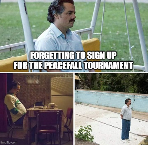 peacefallxyz's tweet photo. Don't be this guy...
#PeaceFall #NFT #NFTCommunity #Web3Games https://t.co/fH5JkFWE7L