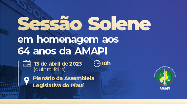Amapi_Piaui's tweet photo. A sessão solene, na Assembleia Legislativa, em homenagem aos 64 anos de fundação da AMAPI, é uma proposição do deputado estadual Henrique Pires.

Na ocasião, o juiz Leonardo Brasileiro (ex-presidente da AMAPI) receberá o título de cidadania piauiense. https://t.co/tzXiJpKj4d
