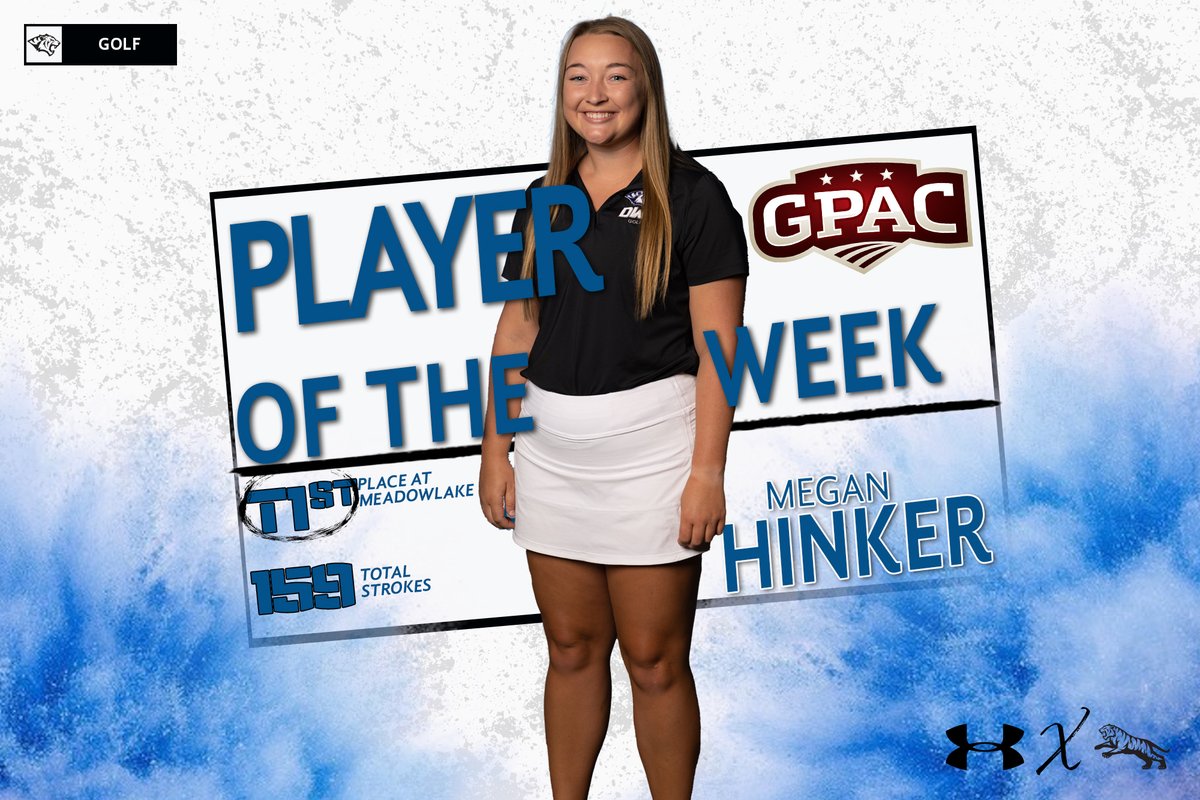 dwusports's tweet photo. Hinker of @dwu_golf secures Hauff Mid-America Sports/@GPACSports Women's Golfer of the week honors after tying for 1st to kick off the spring season. Read about it below!

📰: https://t.co/jGWQOaV7TW

#BleedBlue | #EarnYourStripes https://t.co/EiHC9VTr02