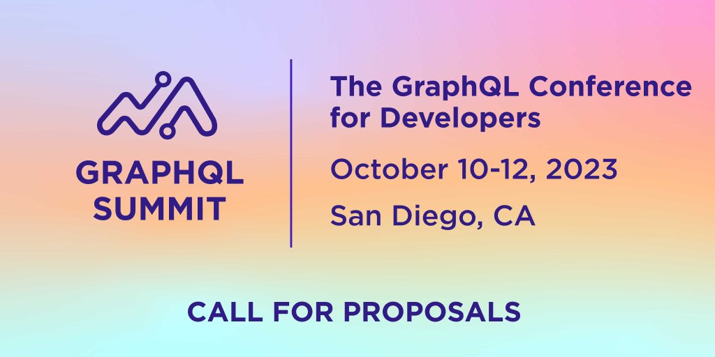 Time is running out! It's almost your last chance to submit a proposal for the 2023 GraphQL summit. We're searching for developers who can share their real-life experiences and valuable insights.

Don't wait any longer - submit your proposal today!

bit.ly/3Jv4Elp